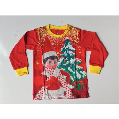 Unisex Santa's Elf  Christmas Pyjamas Set For Children