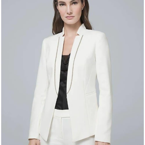 Ladies Trouser Suit - White
