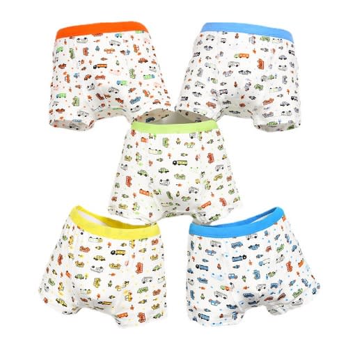 5 In 1 Car Print Boy Boxers