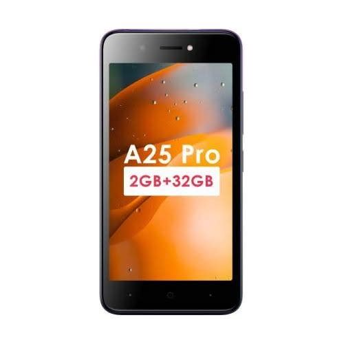 A25 Pro -5.0" HD Screen -2GB RAM + 32GB ROM- 4G LTE -3020mAh -5MP
