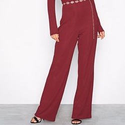 Wrap Rib Jumpsuit- Burgundy