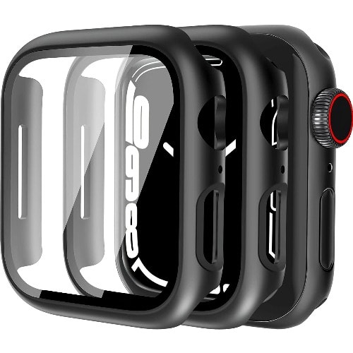 Apple Watch Series 7 41mm With Tempered Glass Screen Protector, Full Coverage,