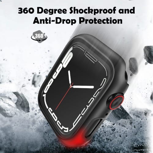 Apple Watch Series 7 41mm With Tempered Glass Screen Protector, Full Coverage,