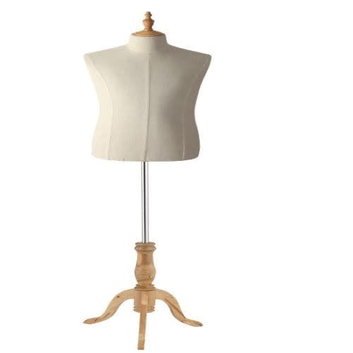 White Unisex Body Form Mannequin