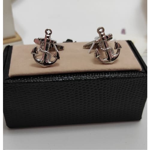Men Cufflinks 12 - Silver