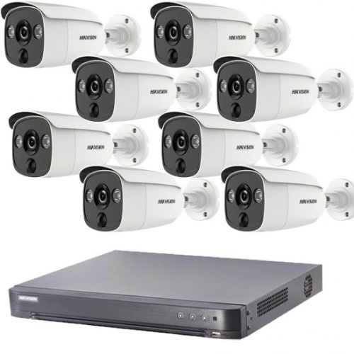 8 Full Time Colorvu 2mp Cctv Dvr Surveillance Camera System