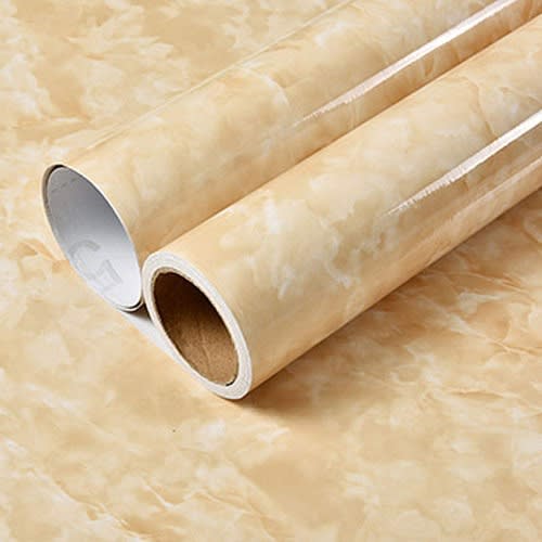 Manestore - Self Adhesive Marble Designed Wallpaper  - Golden Brown