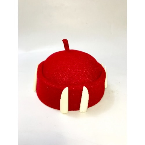 Children Kids Unisex Igbo Ibo Cultural Traditional Cap With Tusk - Red