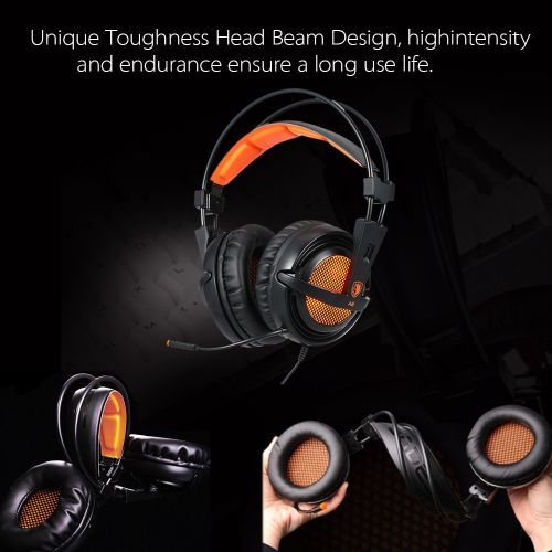 SADES A6 USB 7.1 Stereo Wired Gaming Headphones Game