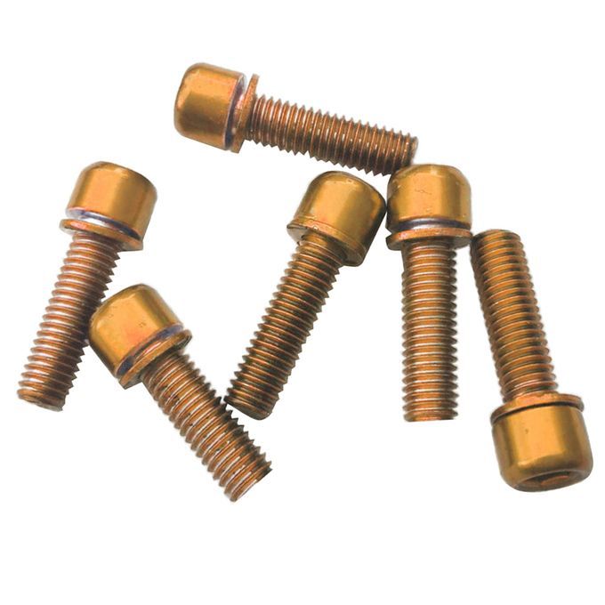 Lot  Socket Screws M5x18 For Bicycle Disc Brake Caliper Rear Golden