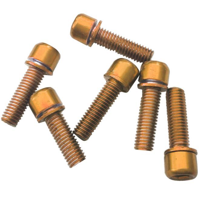 Lot  Socket Screws M5x18 For Bicycle Disc Brake Caliper Rear Golden
