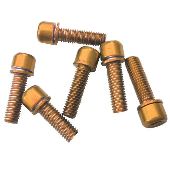 Lot  Socket Screws M5x18 For Bicycle Disc Brake Caliper Rear Golden
