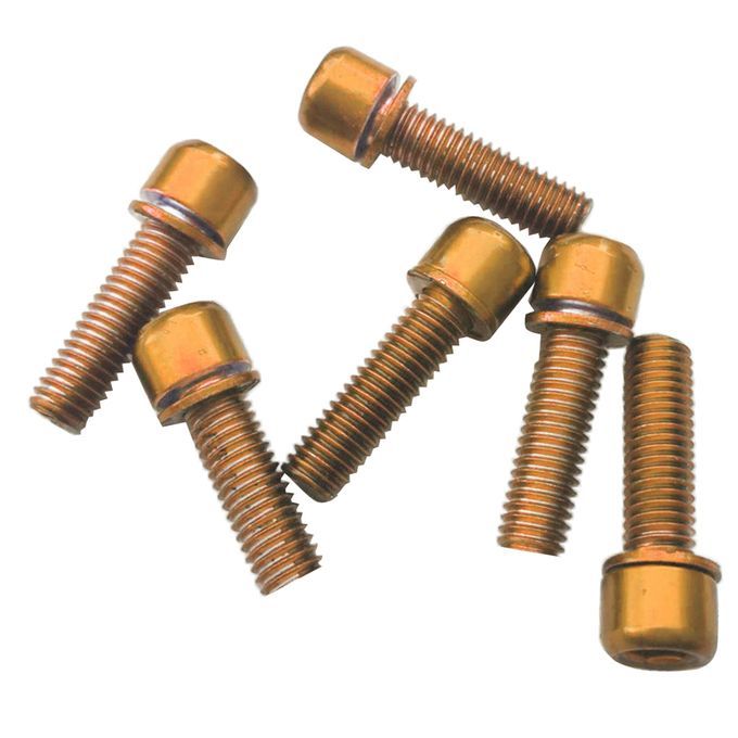 Lot  Socket Screws M5x18 For Bicycle Disc Brake Caliper Rear Golden
