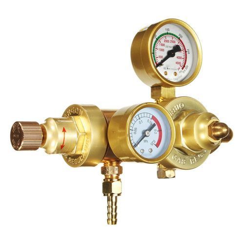 Argon CO2 Flow Meter Regulator MIG TIG Welding Gas Pressure Reducer Double Gauge