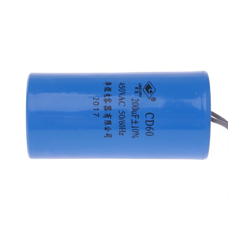 250-450V AC 200uF Appliance Motor Start Run Capacitor CD60 High Quality