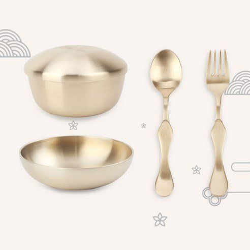 Hongbang Yugi Hodam Bangjja 5P Toddler's Stone Tableware Set
