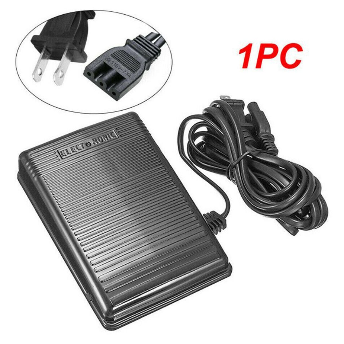 Sewing Machine Non-Slip Foot Control Pedal US Adapter With