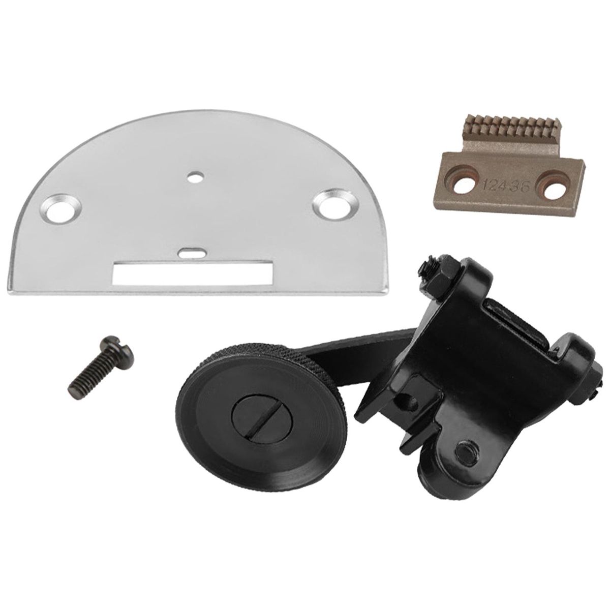 4Pcs Leather Presser Foot Roller Foot Plate Industrial Sewing Machine