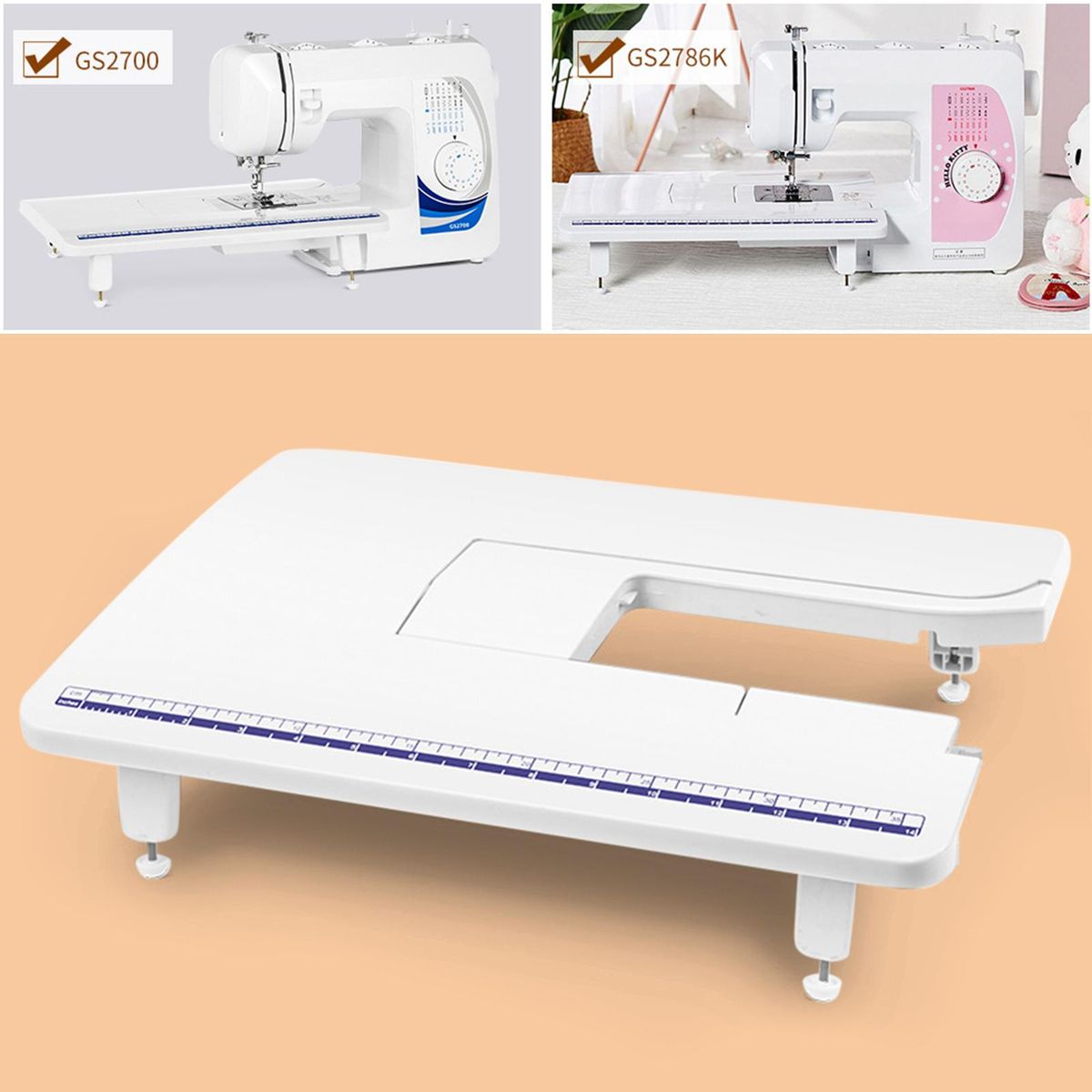 Adjustable Sewing Machine Removable Extension Table