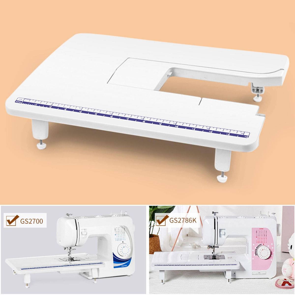Adjustable Sewing Machine Removable Extension Table