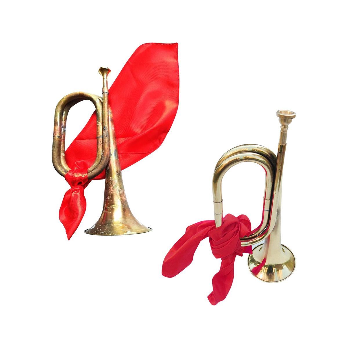 Cavalry Trumpet With Mouthpiece Scout Bugle For Beginner