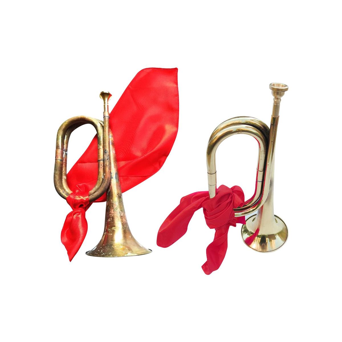 Cavalry Trumpet With Mouthpiece Scout Bugle For Beginner