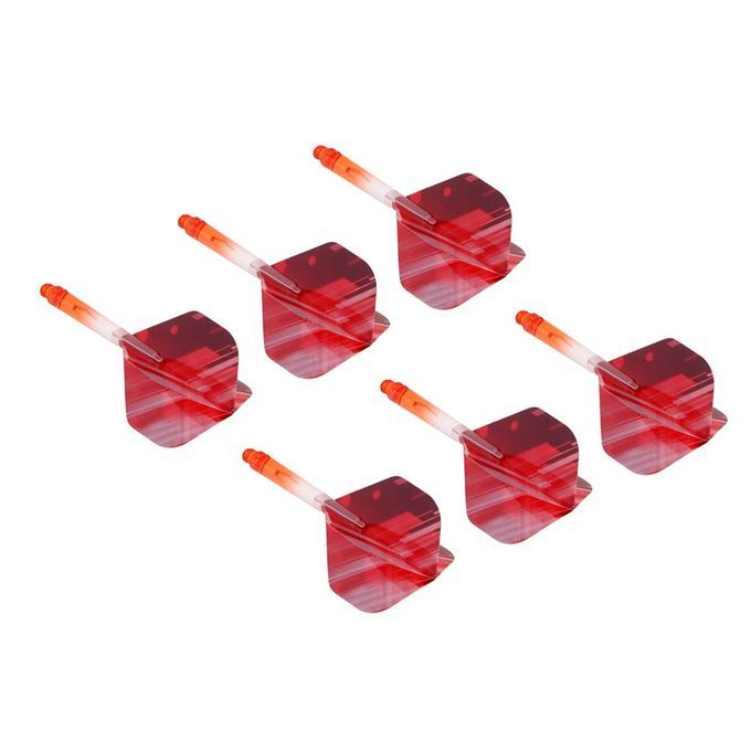 Shaft  Flights With Matching Darts Stems Tool Accessories Lot Of Red