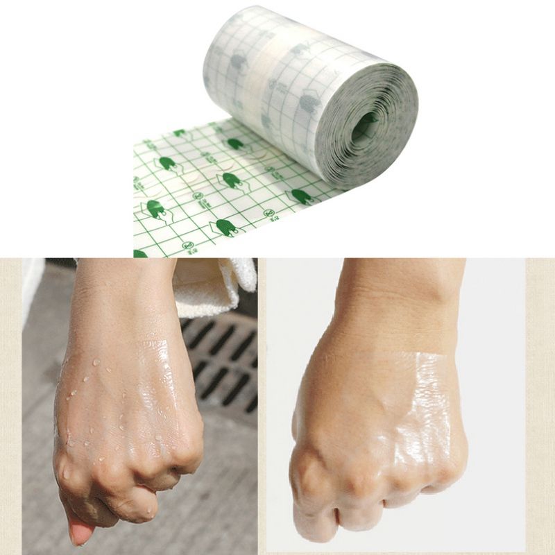 Practical Tape Bandage Wound Roll Dressing PU Transparent Waterproof Adhesive Aid First 1Roll Quality High Film Fixation