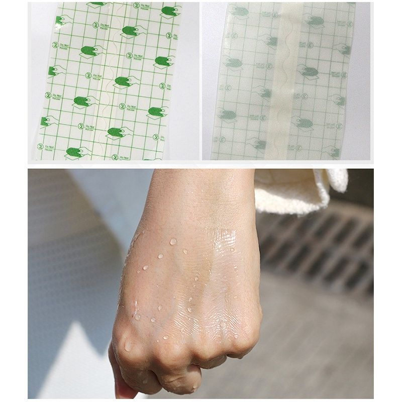 Practical Tape Bandage Wound Roll Dressing PU Transparent Waterproof Adhesive Aid First 1Roll Quality High Film Fixation