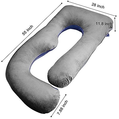U Shaped Body Pillow - 2 -in- 1 - Full Body Pillow - 55"