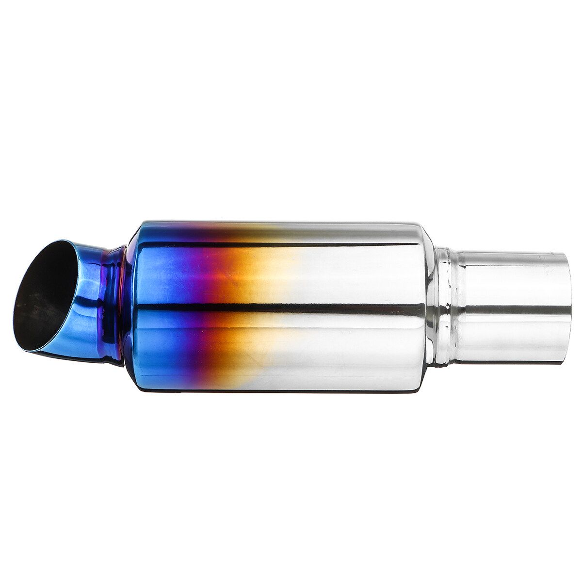 2" 51mm Inlet Exhaust Pipe Muffler Silencer Resonator Bent Stainless Steel