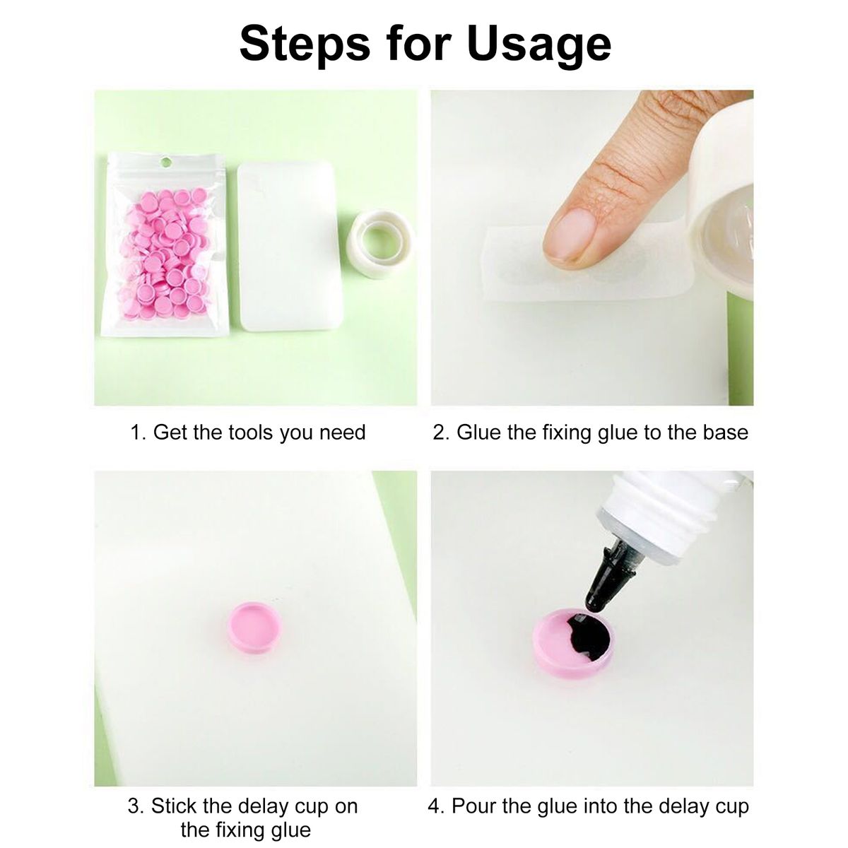 100PCS/Pack Grafting Eyelash Delay Cup Eye Lashes Glue
