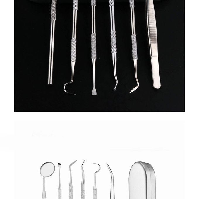 Dental Instrument Non Slip Handle Stainless Steel Details 6 Pieces