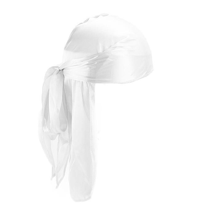 Titan Durags 4 SET Headwraps + Silver Diamond Cuban Hand Chain UNISEX Pirate Cap