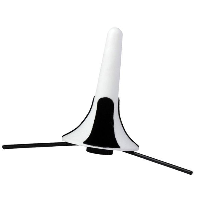 Function Trumpet Tripod Stand Rack Support With Detachable Leg White