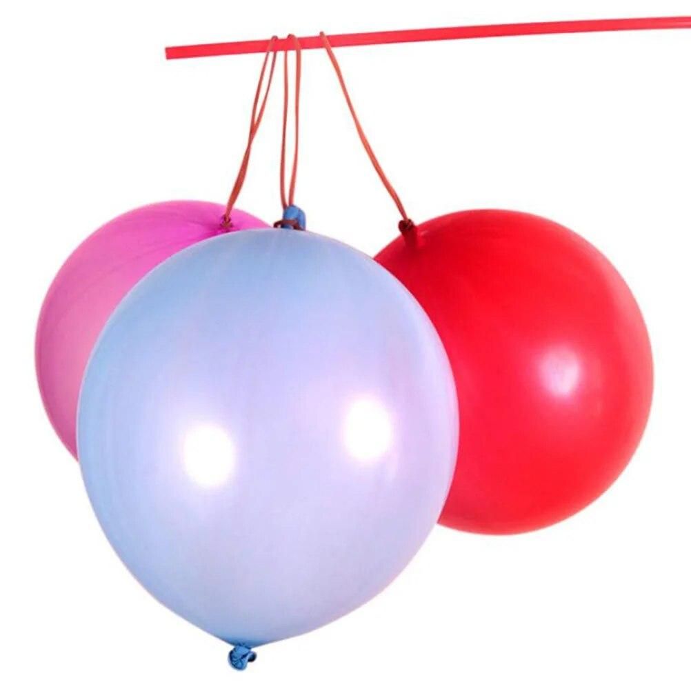 50pcs Punch Balloons Latex Balloons Toys Party Bag Fillers For Boys Girls Clapping Ball Inflatable Children'S Hand Racket Toy