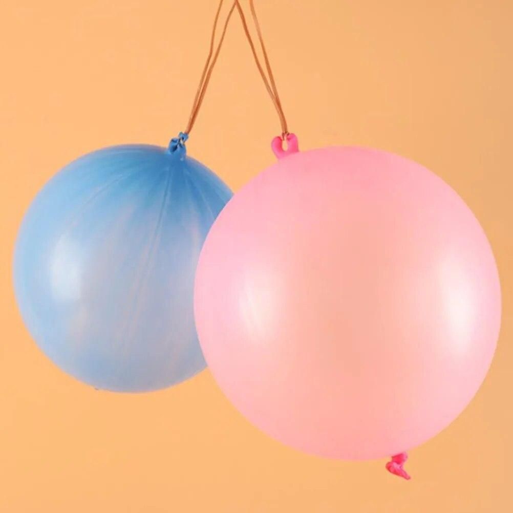 50pcs Punch Balloons Latex Balloons Toys Party Bag Fillers For Boys Girls Clapping Ball Inflatable Children'S Hand Racket Toy