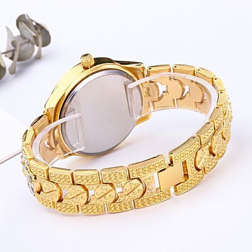 New Elegant Studed Ladies Wristwatch-Gold