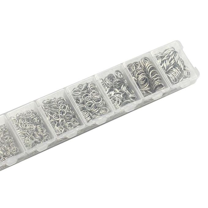 2900 Pack Metal Alloy Jump Rings Open Strong Jewellery Making 3