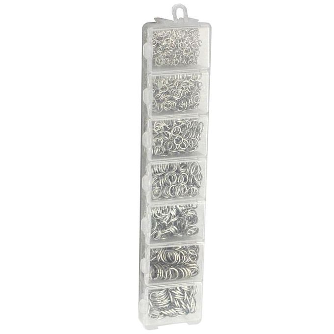 2900 Pack Metal Alloy Jump Rings Open Strong Jewellery Making 3