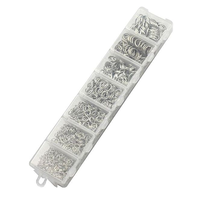 2900 Pack Metal Alloy Jump Rings Open Strong Jewellery Making 3