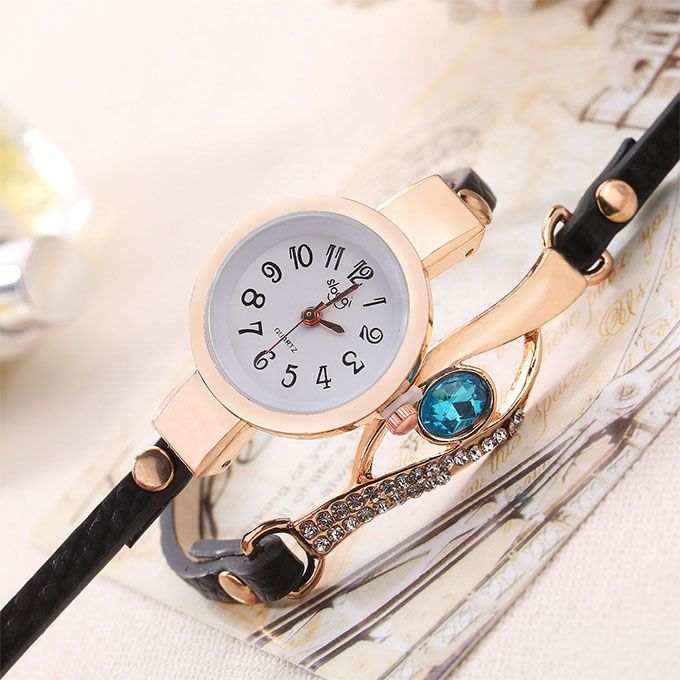 Ladies Bracelet Wristwatch - Black