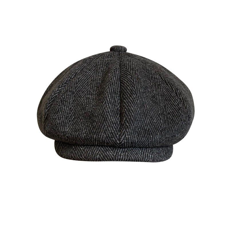 Tommy Shelby Men Berets Top Grade Vintage Herringbone Octagon Winter Cap Gatsby