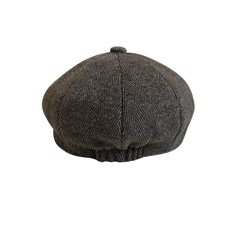 Tommy Shelby Men Berets Top Grade Vintage Herringbone Octagon Winter Cap Gatsby