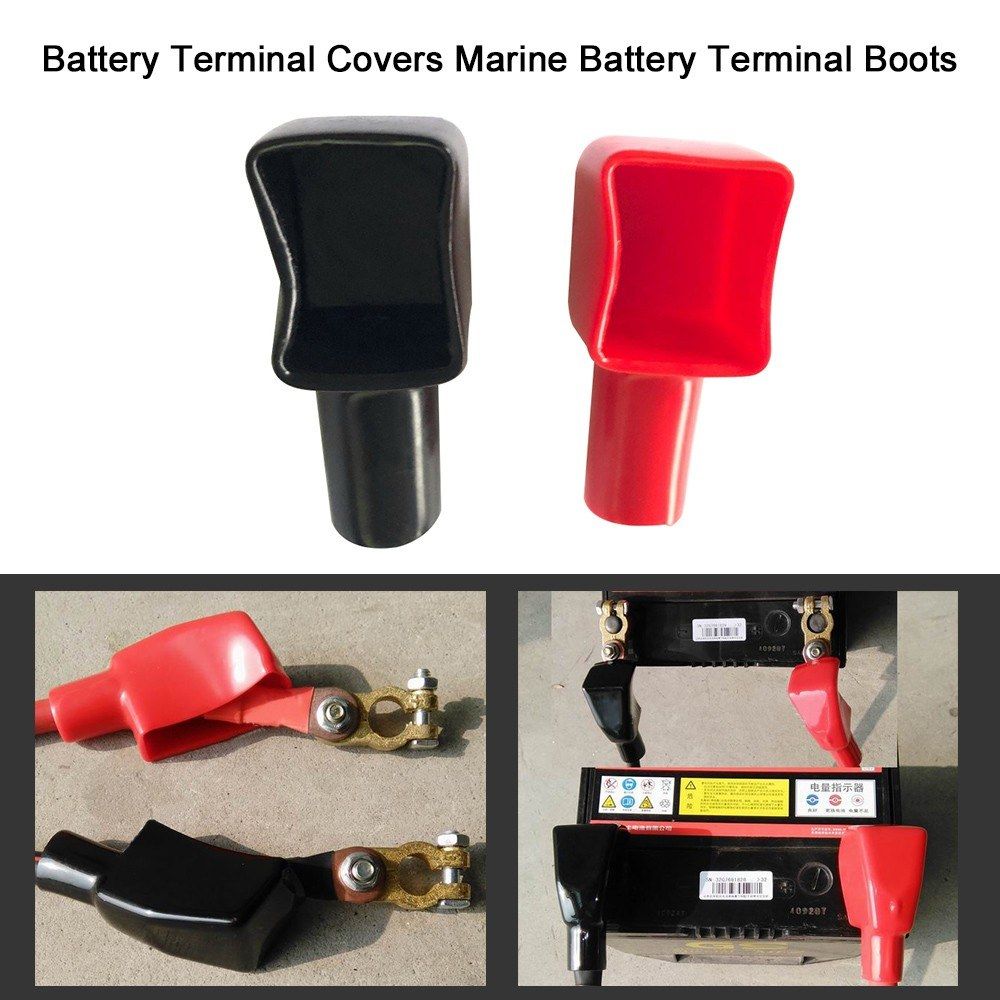 Battery Terminal Covers Marine Battery Terminal Boots Red