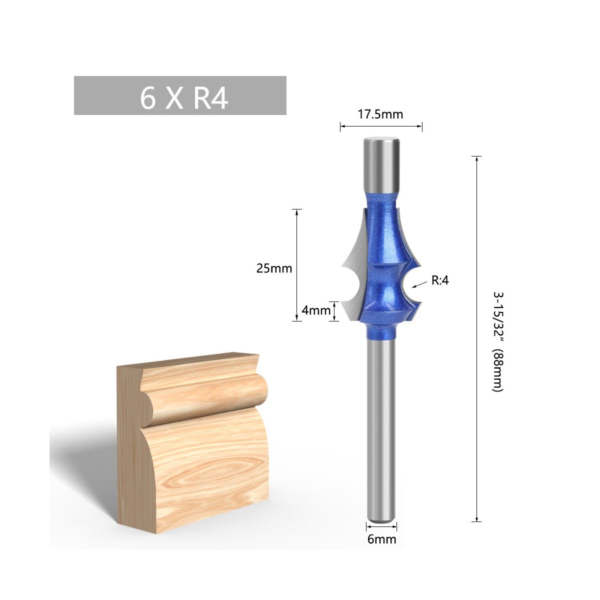 6mm Carbide Drawing Line Router High-Quality Tungsten Bit