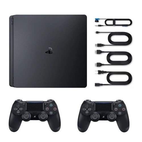 Playstation 4 Slim Console Plus Extra Dual Shock 4 Controller-500GB