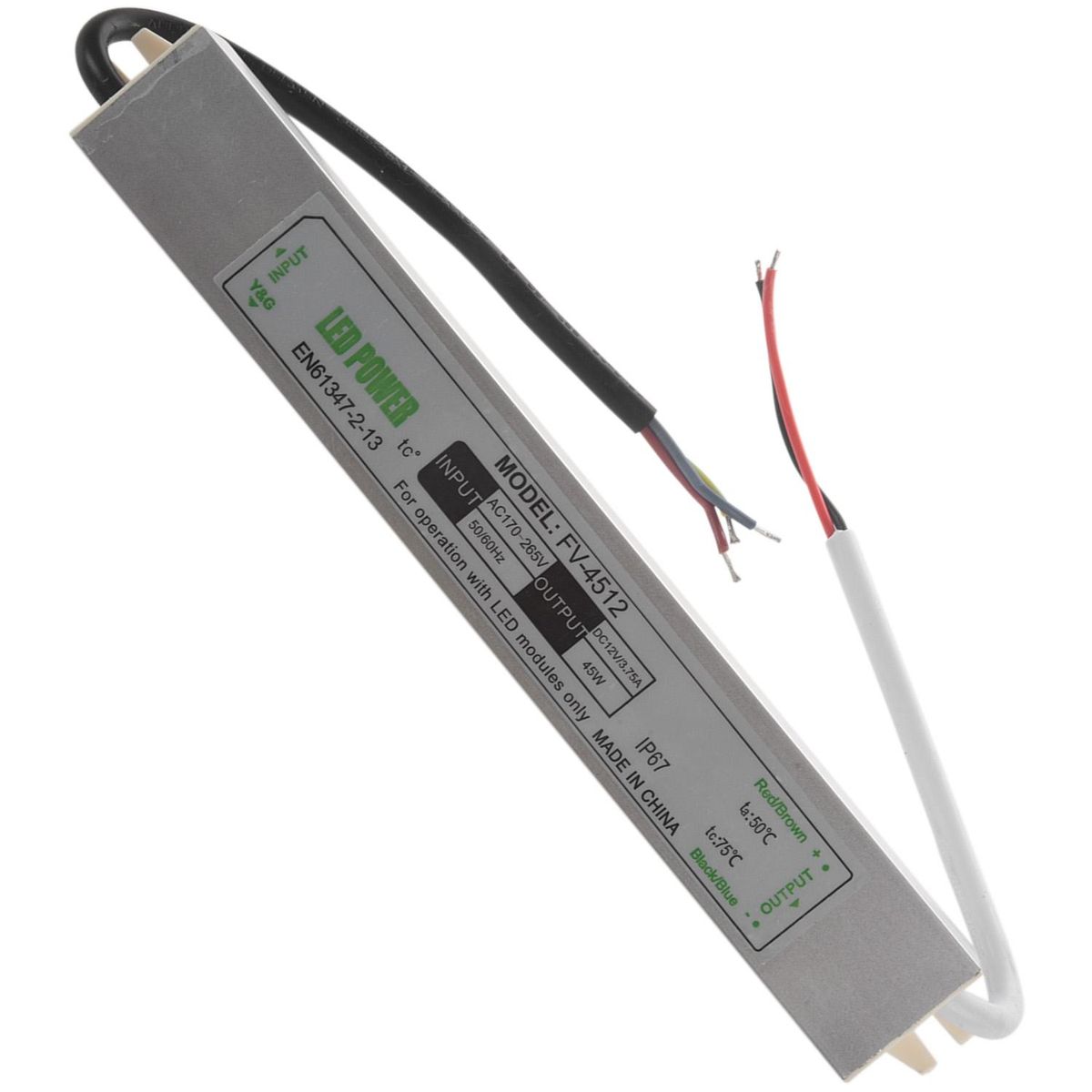 Dc12V 45W Electronic Led Driver Ip67 Waterproof Outdoor Lighting Equipment Dedicated Power Supply Transformers
