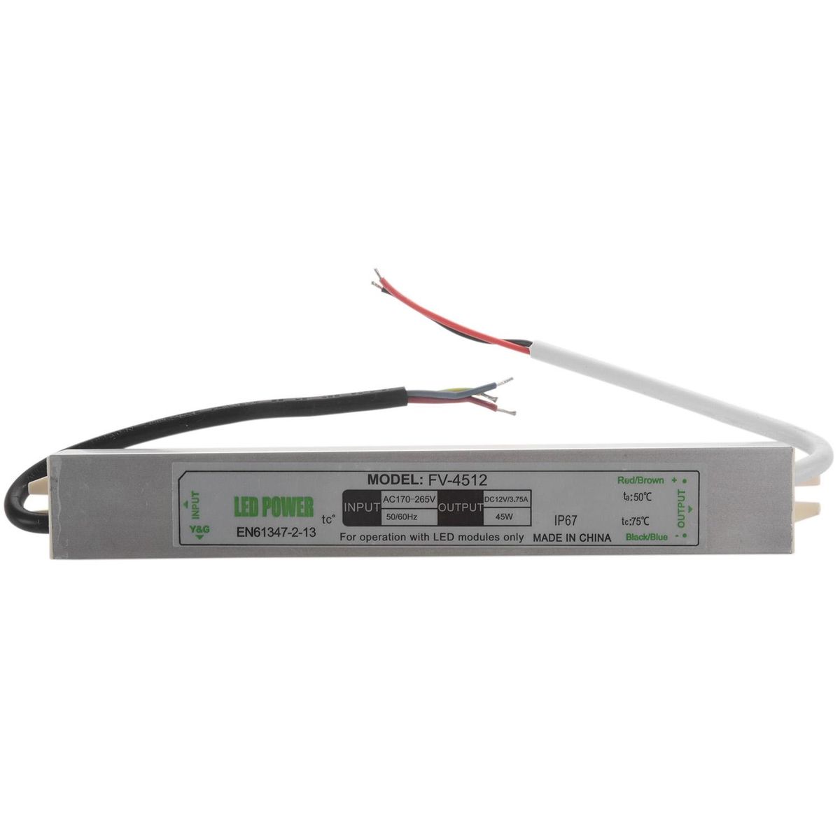 Dc12V 45W Electronic Led Driver Ip67 Waterproof Outdoor Lighting Equipment Dedicated Power Supply Transformers