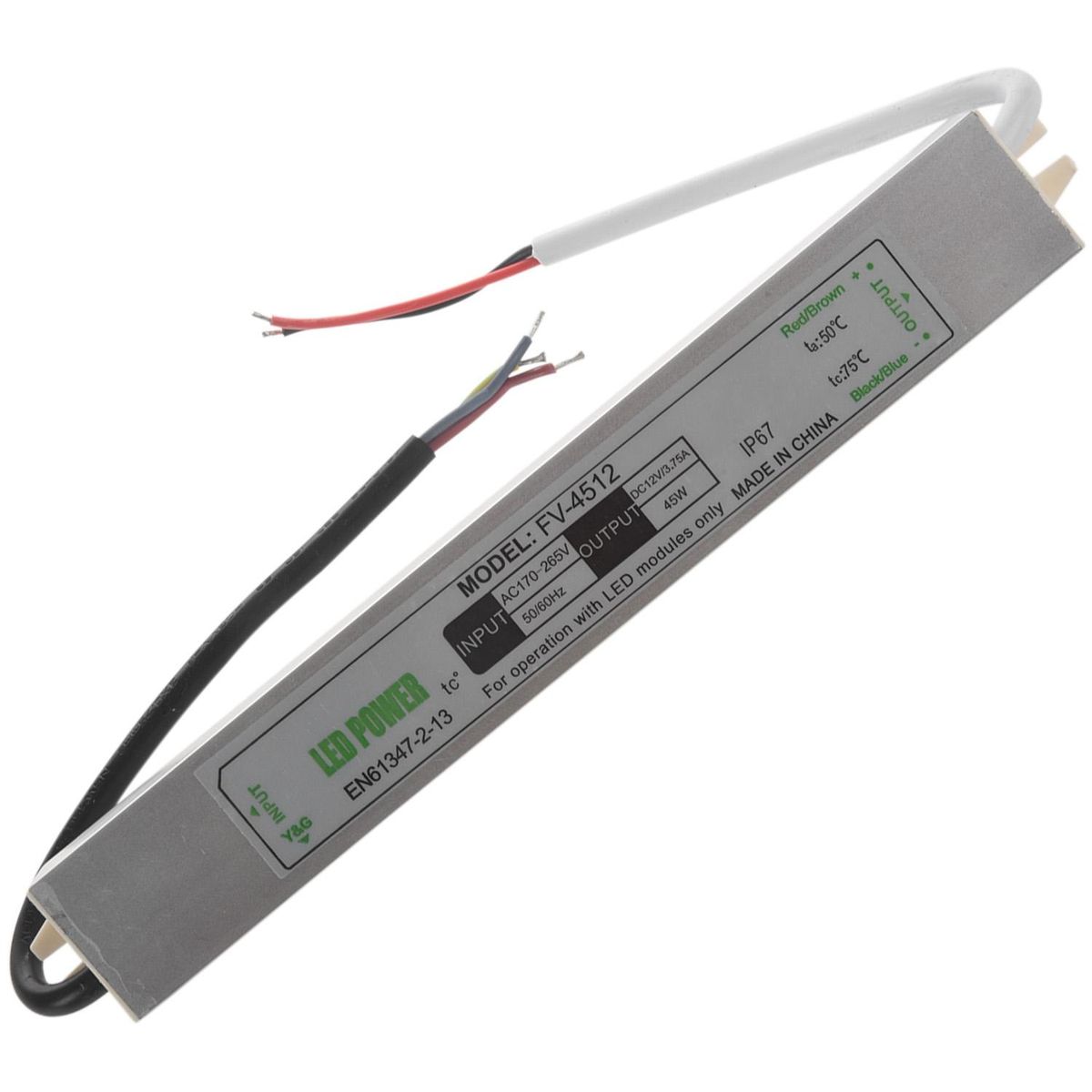 Dc12V 45W Electronic Led Driver Ip67 Waterproof Outdoor Lighting Equipment Dedicated Power Supply Transformers